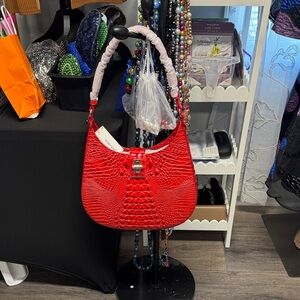 Brahmin Fallon Red Shoulder Bag